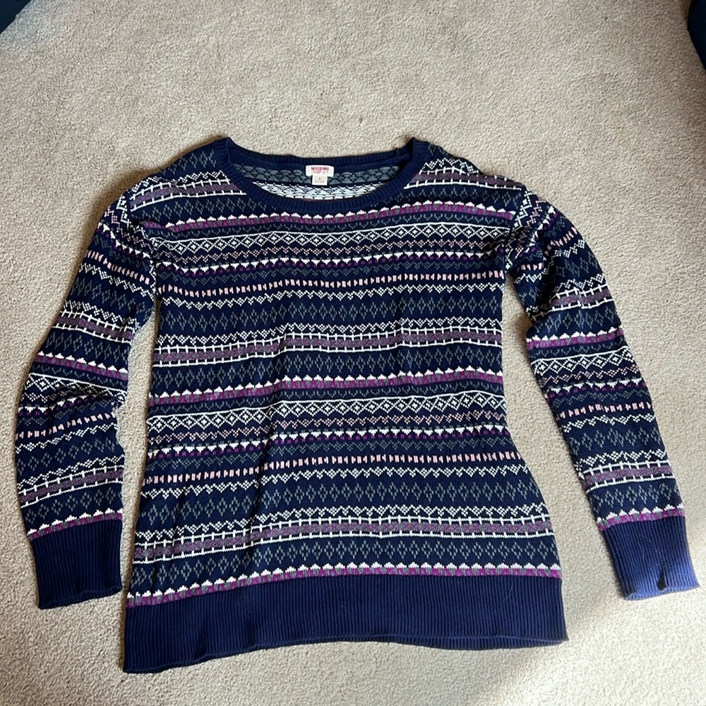 Mossimo multi colored size small sweater